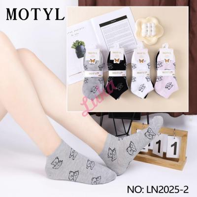 Women's low cut socks Motyl LN2025-2