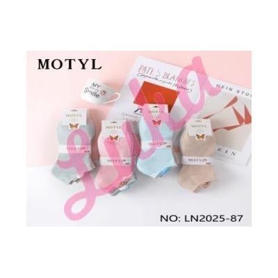 Women's low cut socks Motyl 2025-87