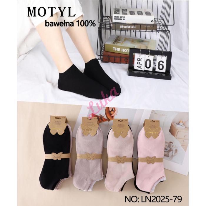 Women's low cut socks Motyl 2025-76