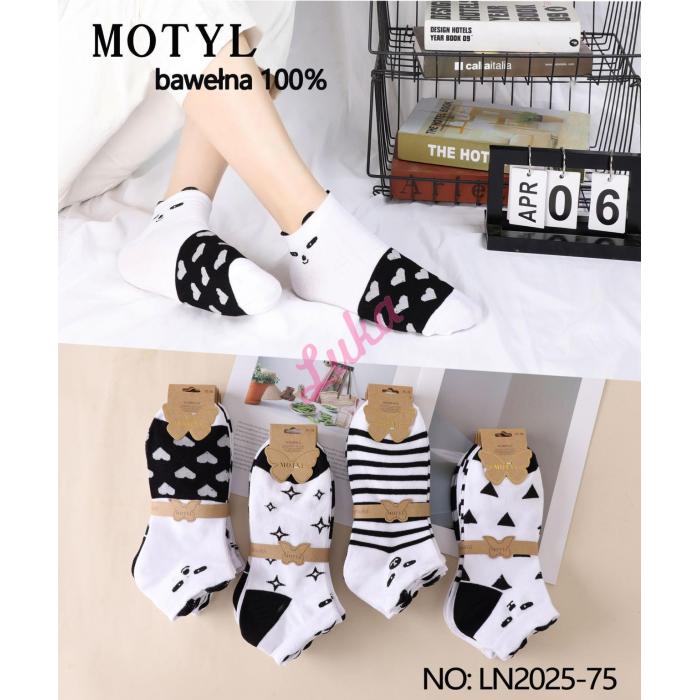 Women's low cut socks Motyl 2025-78