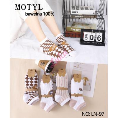 Women's low cut socks Motyl 105