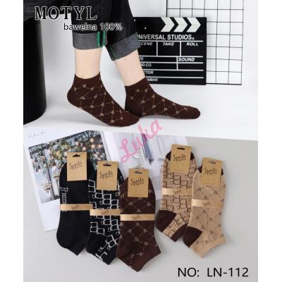 Men's low cut socks Motyl LN-112