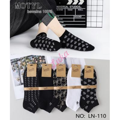 Men's low cut socks Motyl LN-110