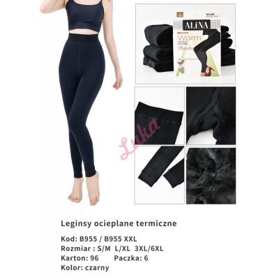 Legginsy damskie ocieplane duże Alina b955-1