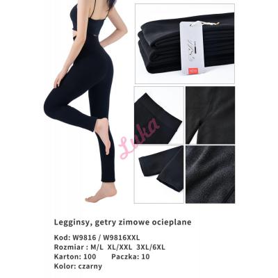 Legginsy damskie ocieplane Sklv w9816