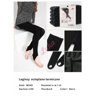 Legginsy damskie ocieplane Sklv w540