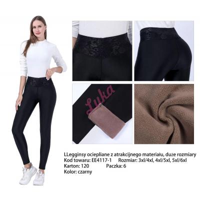 Legginsy damskie ocieplane duże Alina ee4117-1