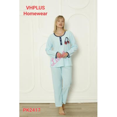 Women's turkish pajamas 2417 Frotte