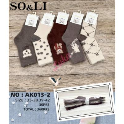 Women's Socks So&Li Angora AK013-2