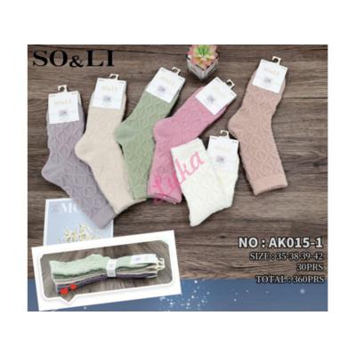 Women's Socks So&Li Angora AK015-1