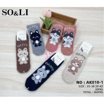 Women's Socks So&Li Angora AK010-1