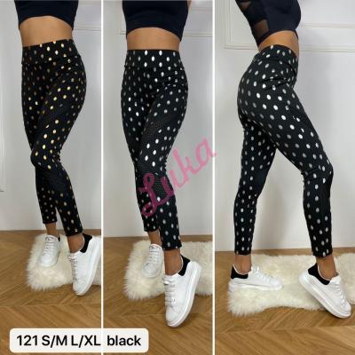 Legginsy damskie czarne 121