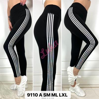 Women's black leggings 9110a