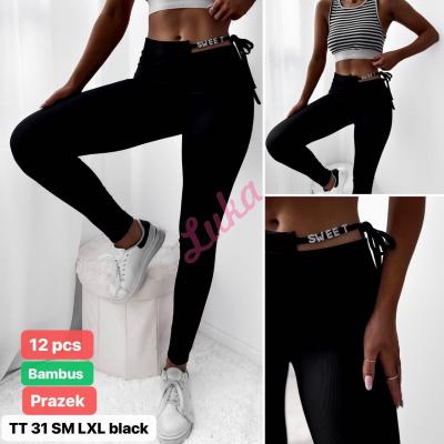 Women's black leggings tt31