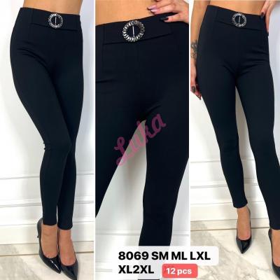 Women's black leggings 8069