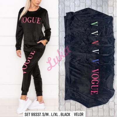 Women's black tracksuit 99337