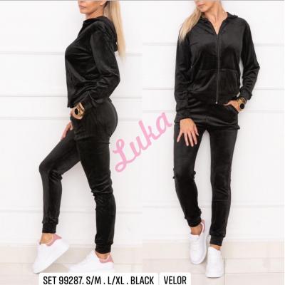 Women's black tracksuit 99287