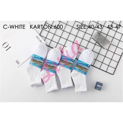 Men's socks JST C-WHITE