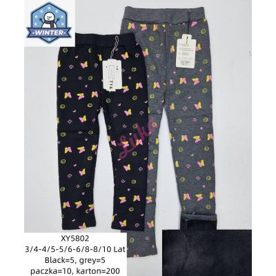 Legginsy dziewczęce ocieplane TYK xy5802