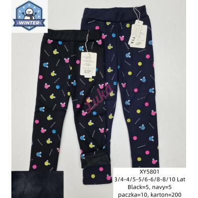 Legginsy dziewczęce ocieplane TYK xy5801