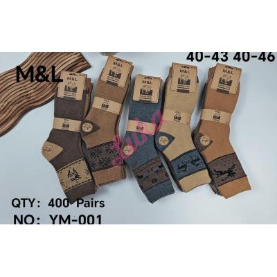 Men's socks Angora M&L YM-001