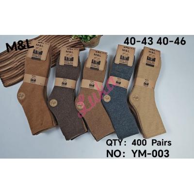 Men's socks Angora M&L YM-003