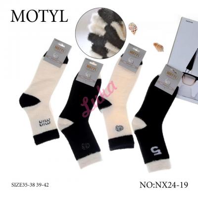 Women's socks Alpaka Motyl NX24-19