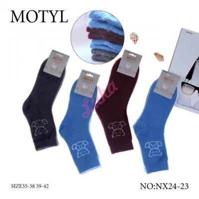 Women's socks Alpaka Motyl NX24-23