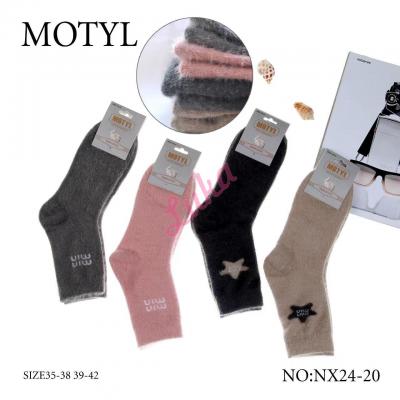 Women's socks Alpaka Motyl NX24-20