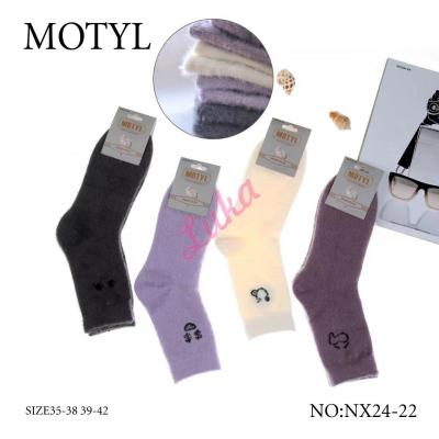 Women's socks Alpaka Motyl NX24-22