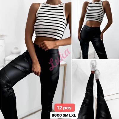 Women's black leggings 8600