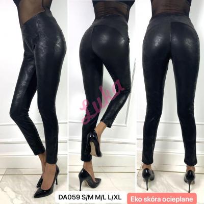 Women's warm black leggings da059