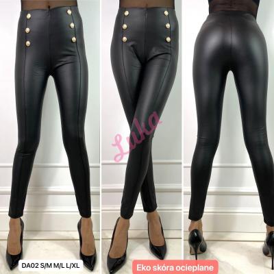 Women's warm black leggings da02