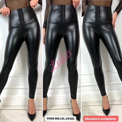 Women's warm balck leggings 5566