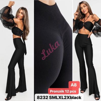 Women's black pants 8232