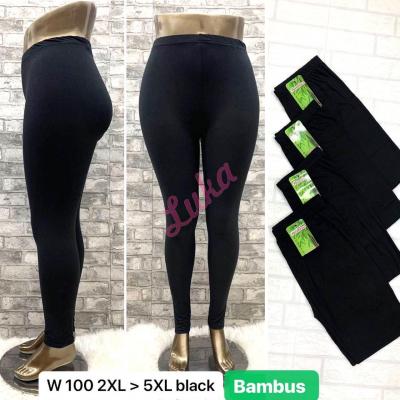 Legginsy damskie czarne w100