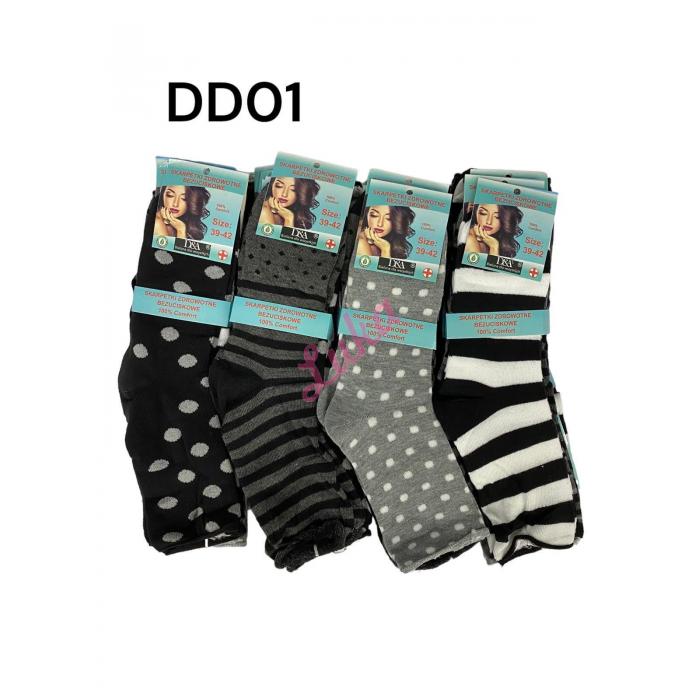 Women's Socks THERMO bezuciskowe D&A SRW0mix