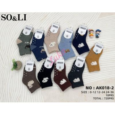 Kid's socks AK-018-2 Warm