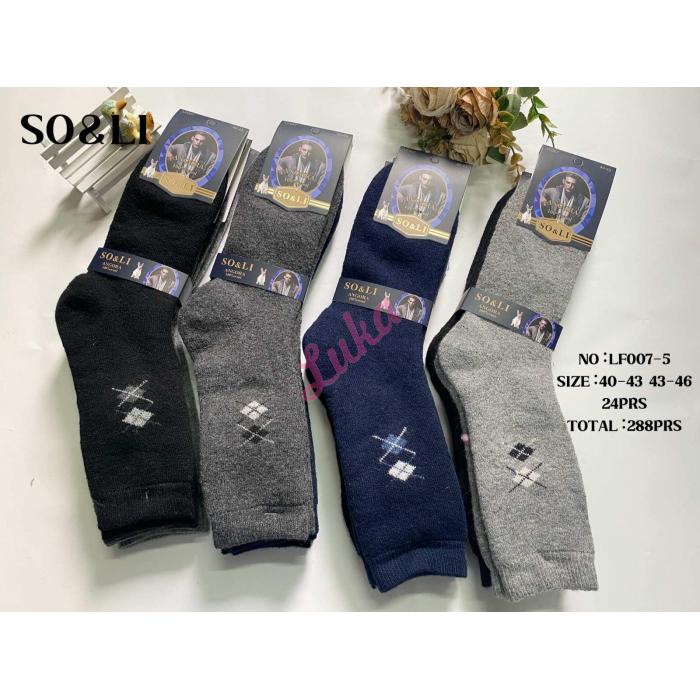 Men's socks SO&LI Angora A501-13