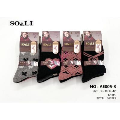 Women's Socks So&Li Angora AE005-3