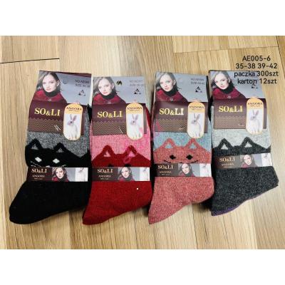 Women's Socks So&Li Angora AE005-6