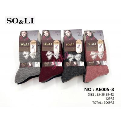 Women's Socks So&Li Angora AE005-8