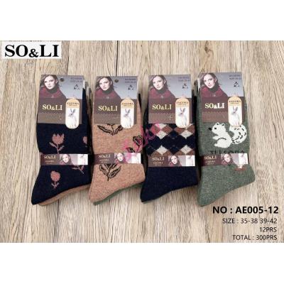 Women's Socks So&Li Angora AE005-12