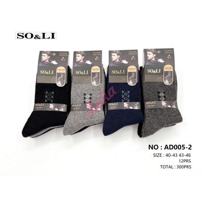 Men's socks SO&LI Angora AD005-2