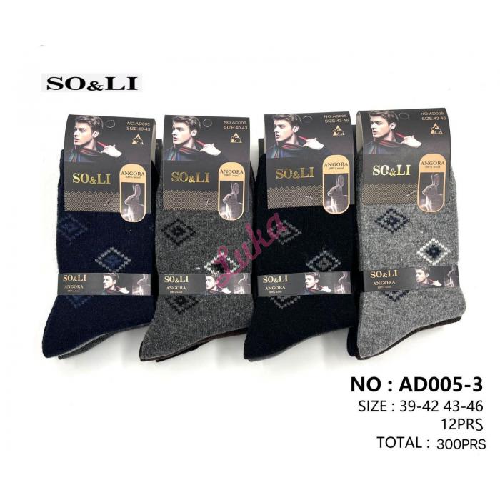 Men's socks SO&LI Angora AD005-2