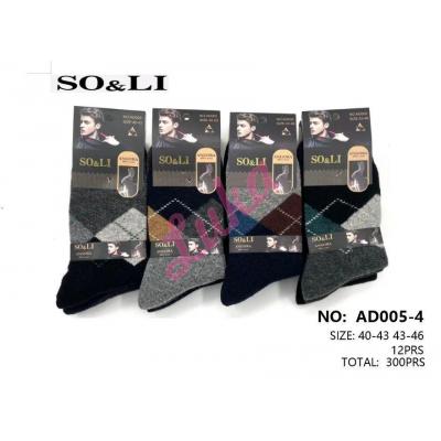 Men's socks SO&LI Angora AD005-4