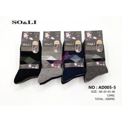 Men's socks SO&LI Angora AD005-5