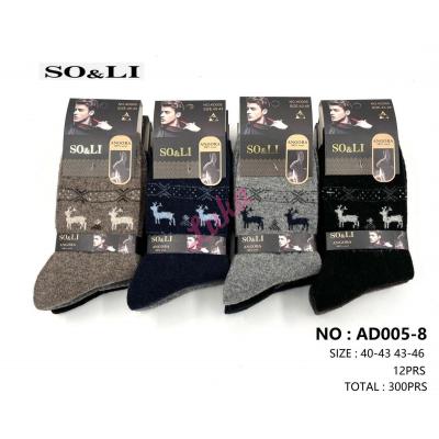 Men's socks SO&LI Angora AD005-8