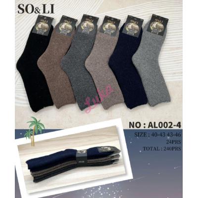 Men's socks SO&LI Angora AL002-4