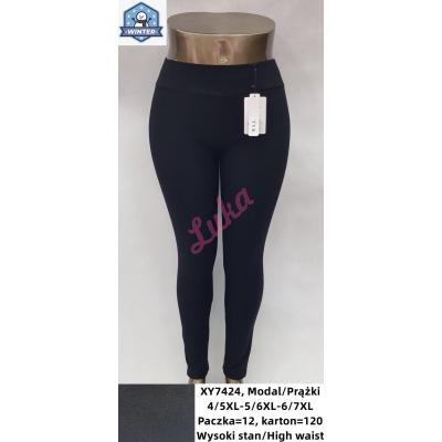 Women's warm black big leggings Tyk xy7424